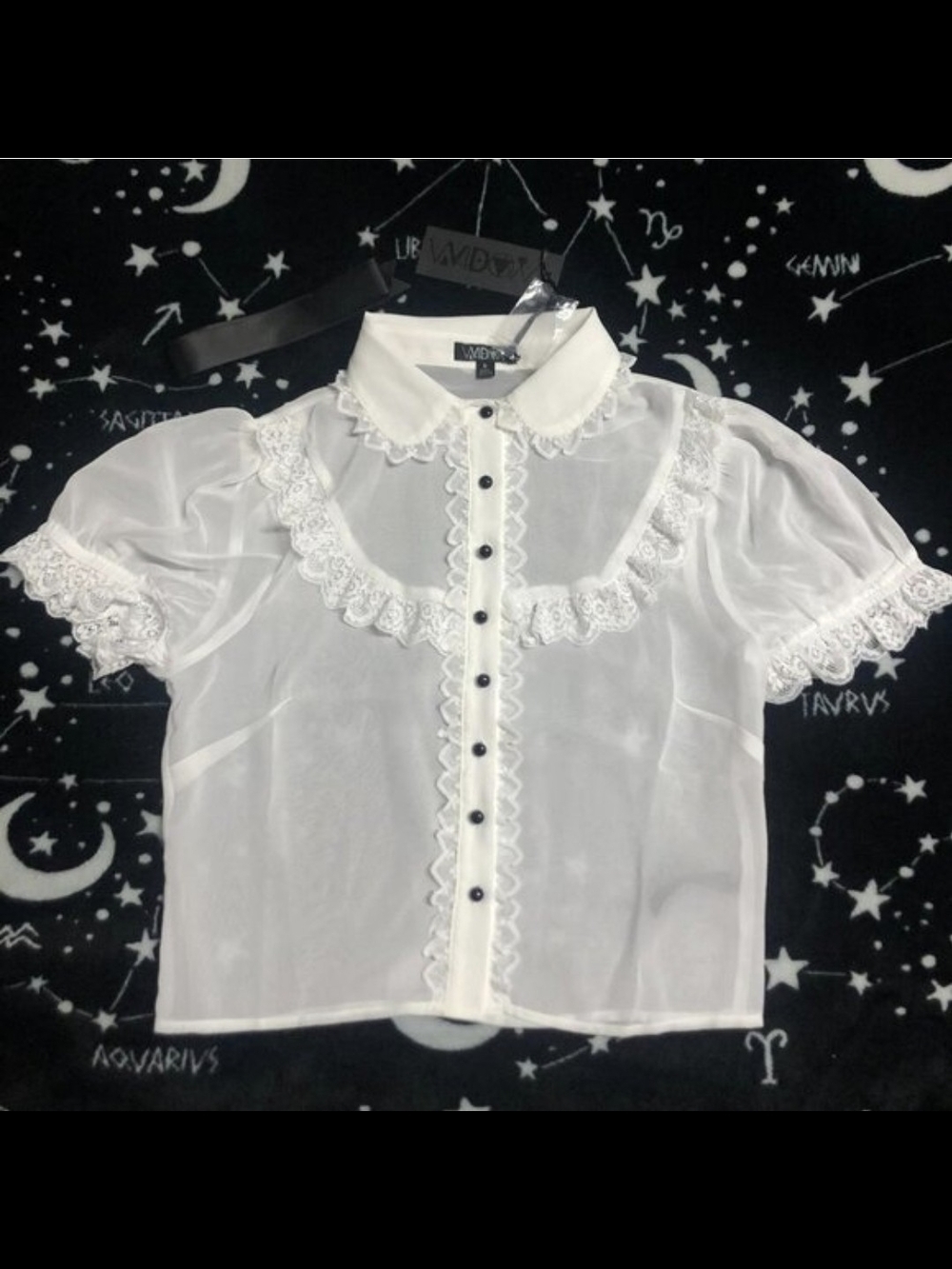 ✨️ISO✨️  Widow "In Conclusion" Chiffon Top